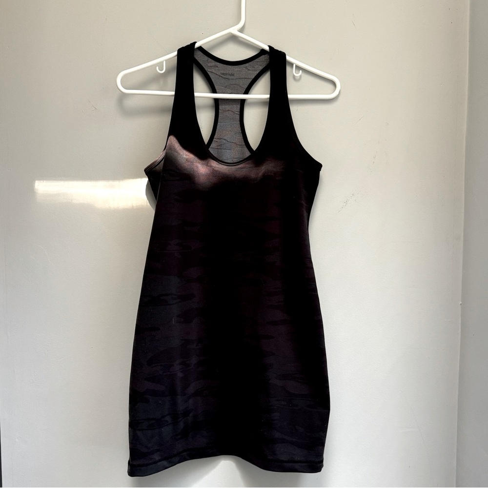 Lululemon tight fit stretch camo tank dress